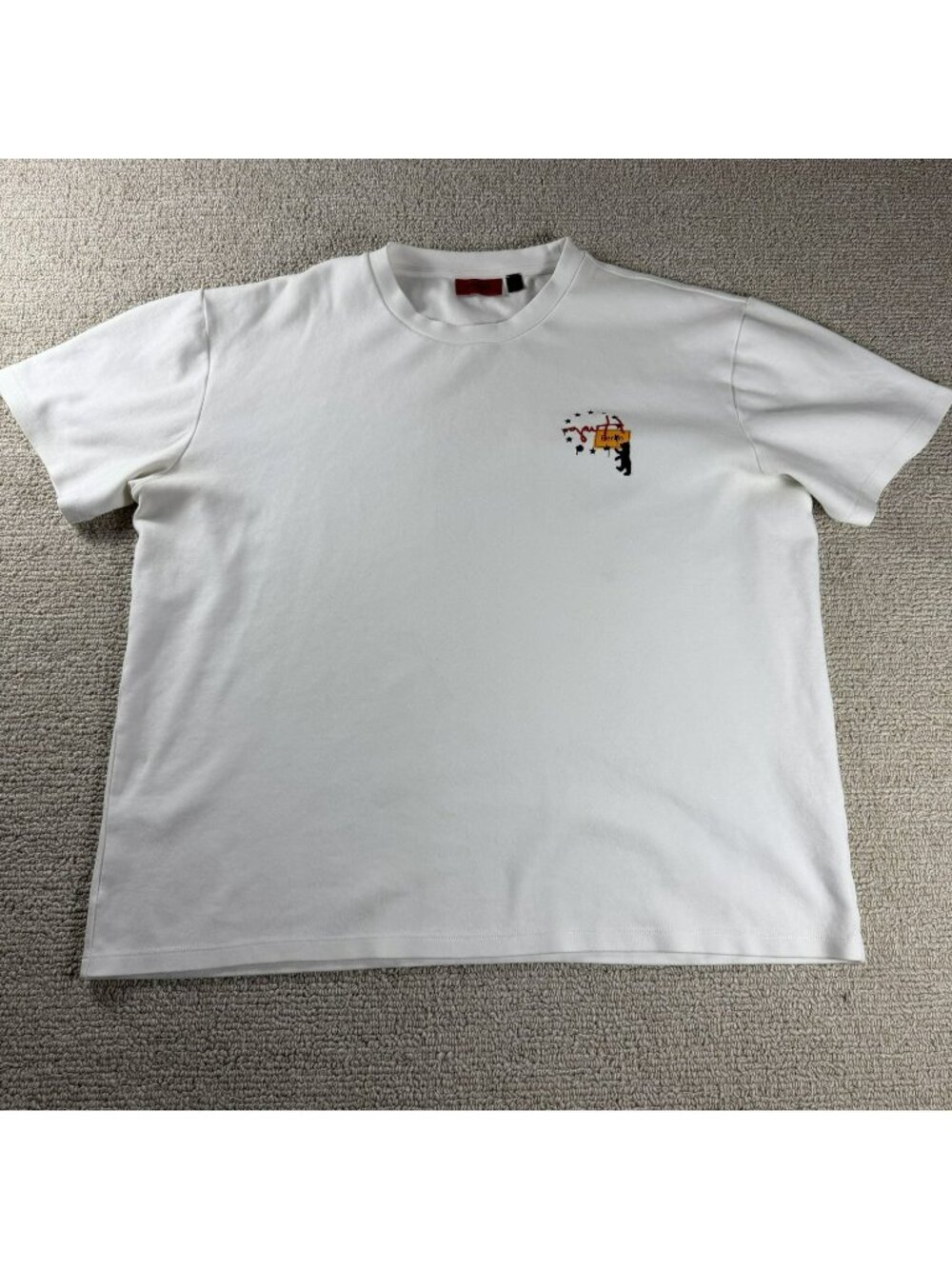 Hugo Boss Berlin Heavyweight Soft Touch Bear Logo T-Shirt White Men’s Size XXL